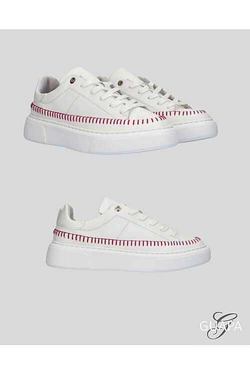 SNEAKER DIONNE LEATHER WHITE/PINK